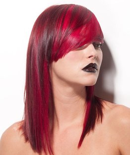 Long Layer Variation With A-Line Outline And Lip-Line Fringe 