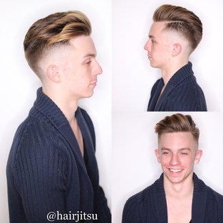Men’s Parting With A Razor Haircut Tutorial Video 