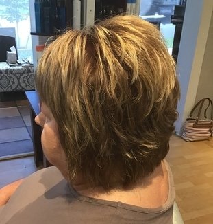 Short Square Layered Shape Haircut Tutorial Video